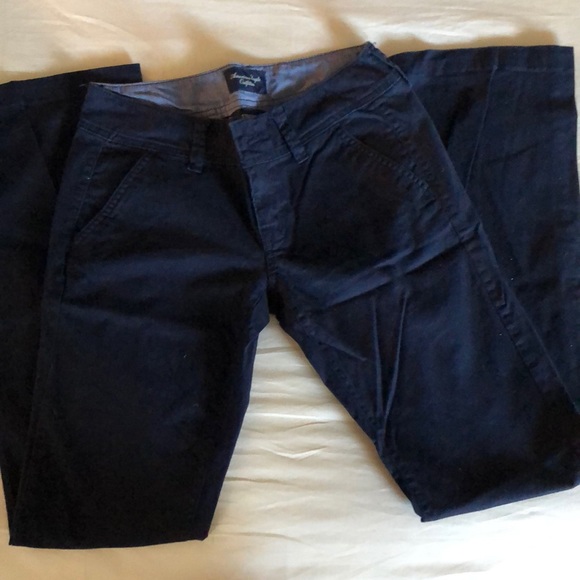 American Eagle Navy Slacks - Picture 1 of 1